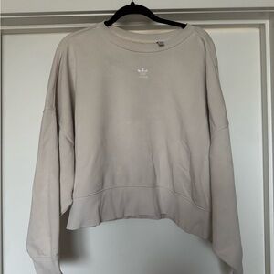 Adidas Women's Cream Sweatshirt